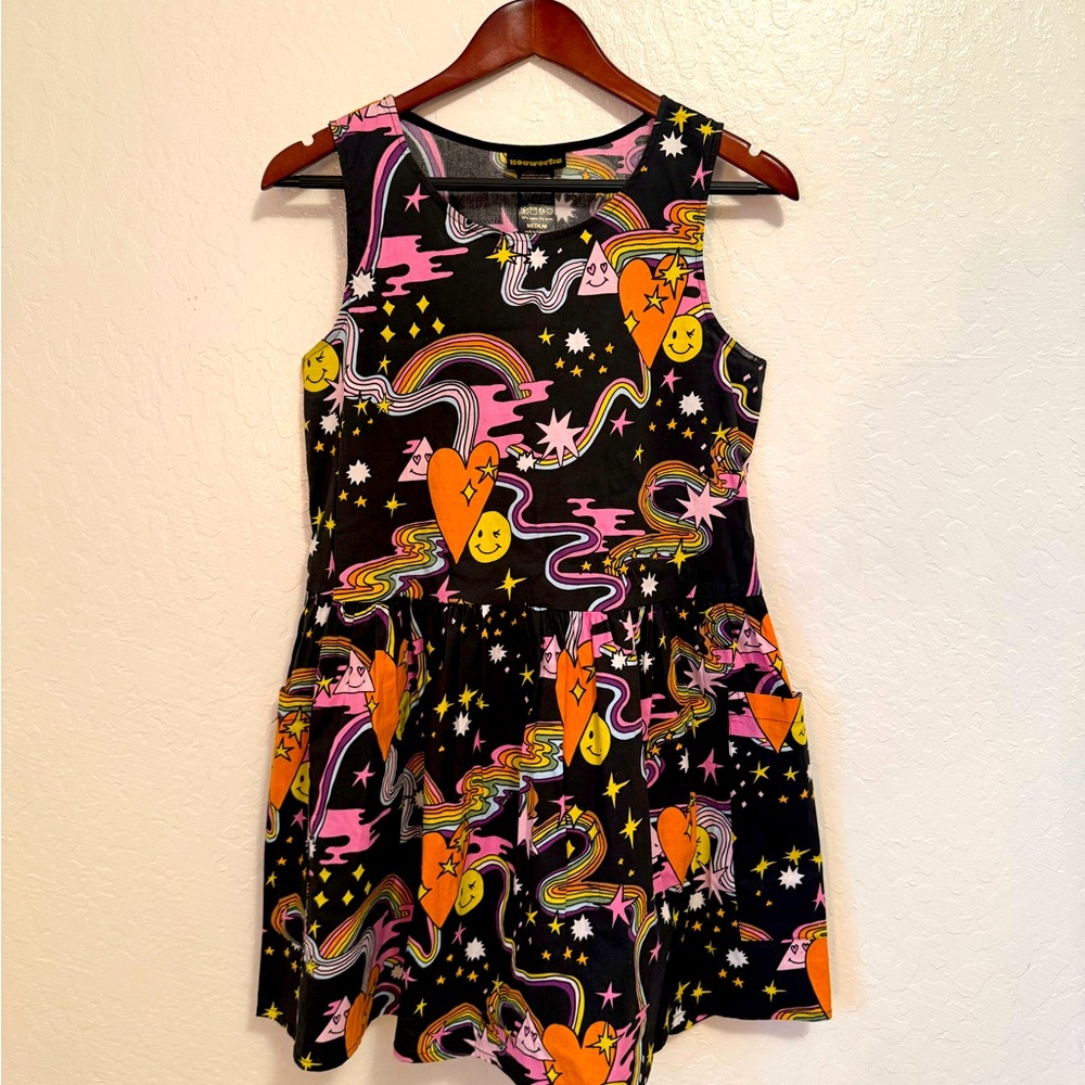 NOOWORKS Big Pockets “Better Days” Print Dress